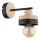 Nástěnná lampa LARSO 1xE27/15W/230V černá/béžová