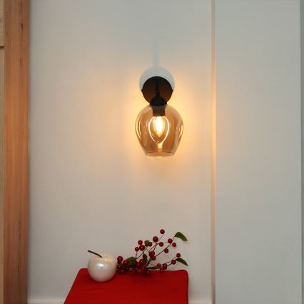 Nástěnná lampa LILI 1xE27/15W/230V černá/šedá