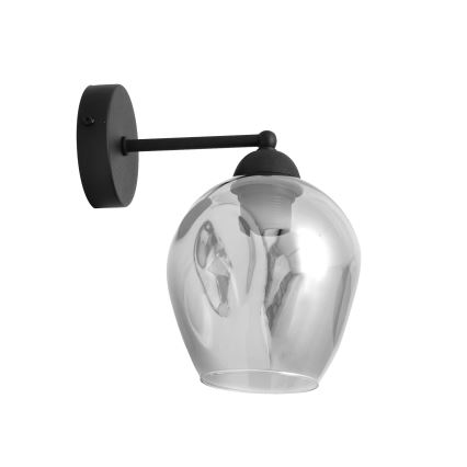 Nástěnná lampa LILI 1xE27/15W/230V černá/šedá