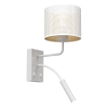 Nástěnná lampa LOFT SHADE 1xE27/60W+1xG9/8W/230V bílá/zlatá