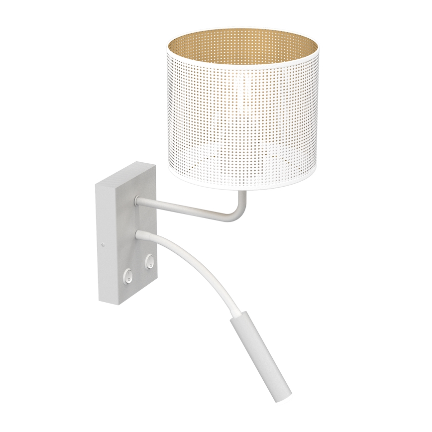 Nástěnná lampa LOFT SHADE 1xE27/60W+1xG9/8W/230V bílá/zlatá