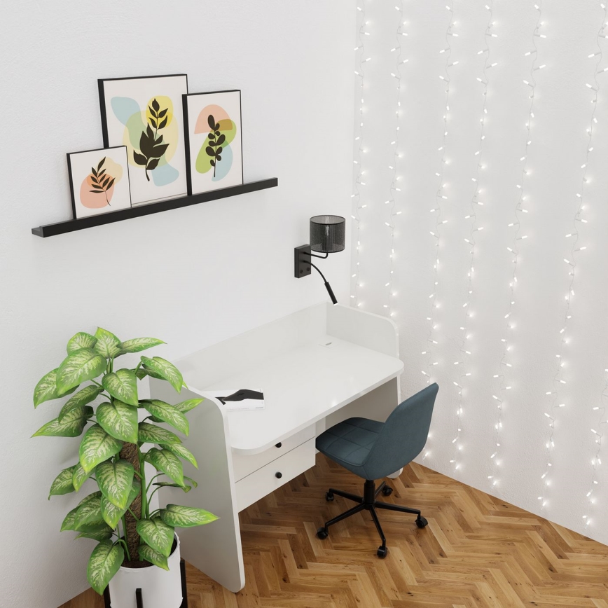 Nástěnná lampa LOFT SHADE 1xE27/60W+1xG9/8W/230V černá