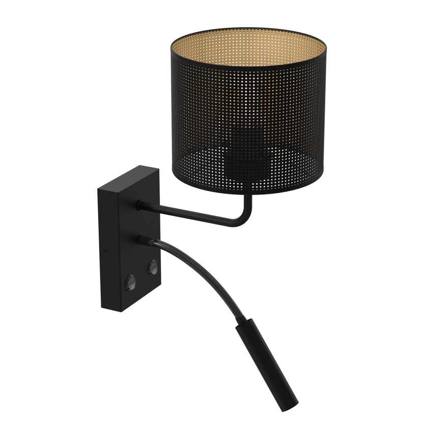 Nástěnná lampa LOFT SHADE 1xE27/60W+1xG9/8W/230V černá/zlatá