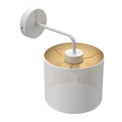 Nástěnná lampa LOFT SHADE 1xE27/60W/230V bílá/zlatá