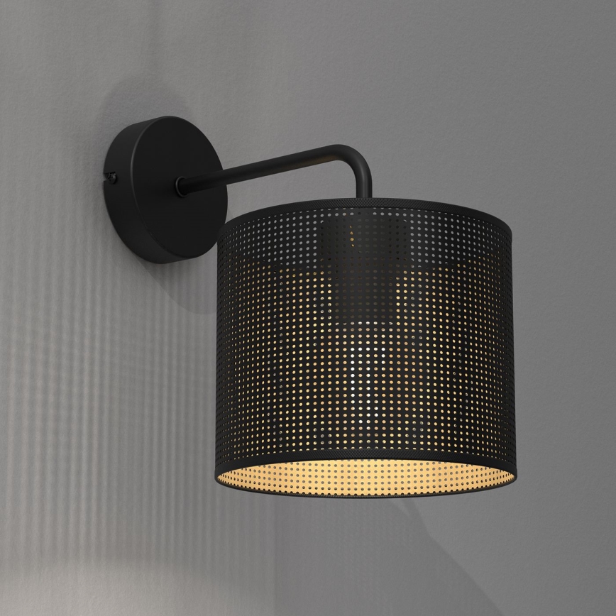 Nástěnná lampa LOFT SHADE 1xE27/60W/230V černá/zlatá
