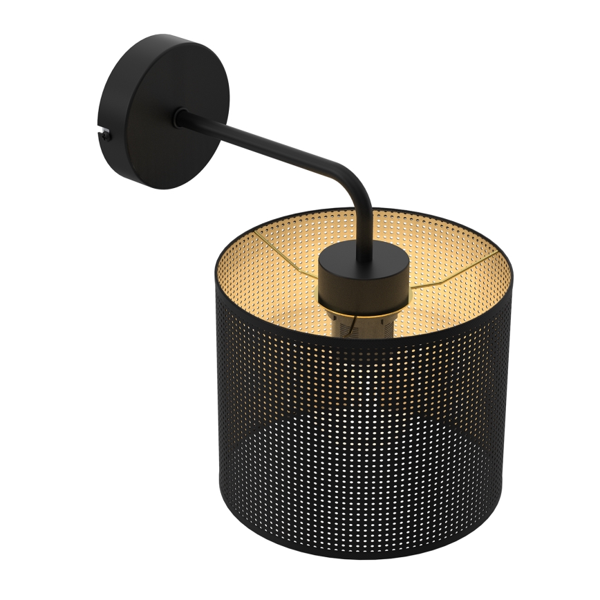 Nástěnná lampa LOFT SHADE 1xE27/60W/230V černá/zlatá