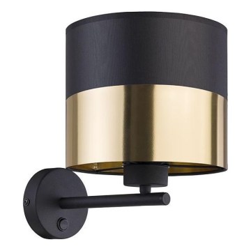 Nástěnná lampa LONDYN 1xE27/15W/230V černá/zlatá