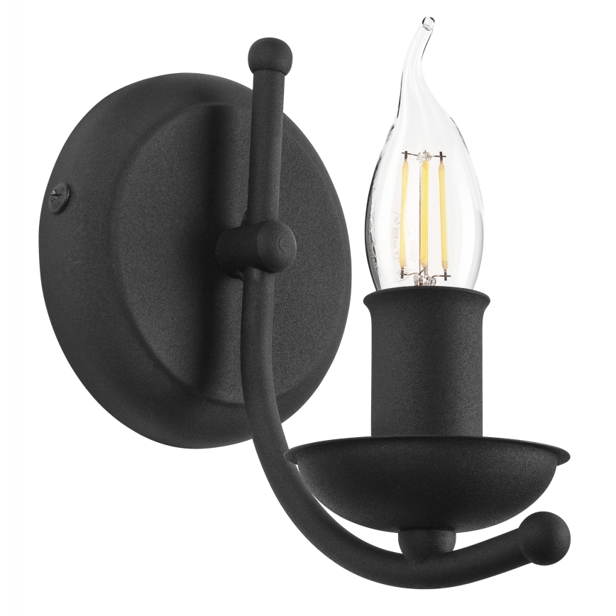 Nástěnná lampa LUCY 1xE14/60W/230V černá