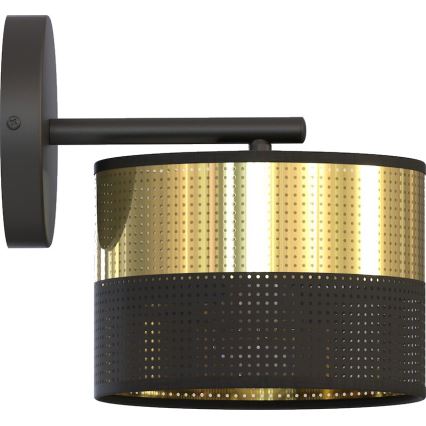 Nástěnná lampa LUX 1xE27/15W/230V černá/zlatá