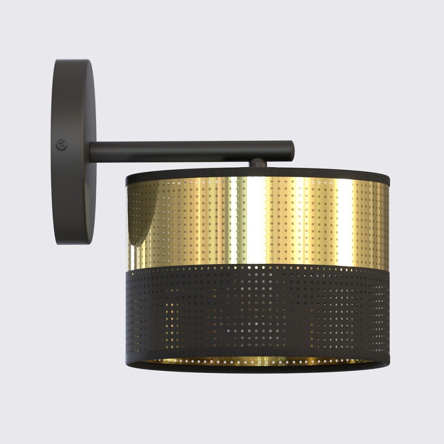 Nástěnná lampa LUX 1xE27/15W/230V černá/zlatá