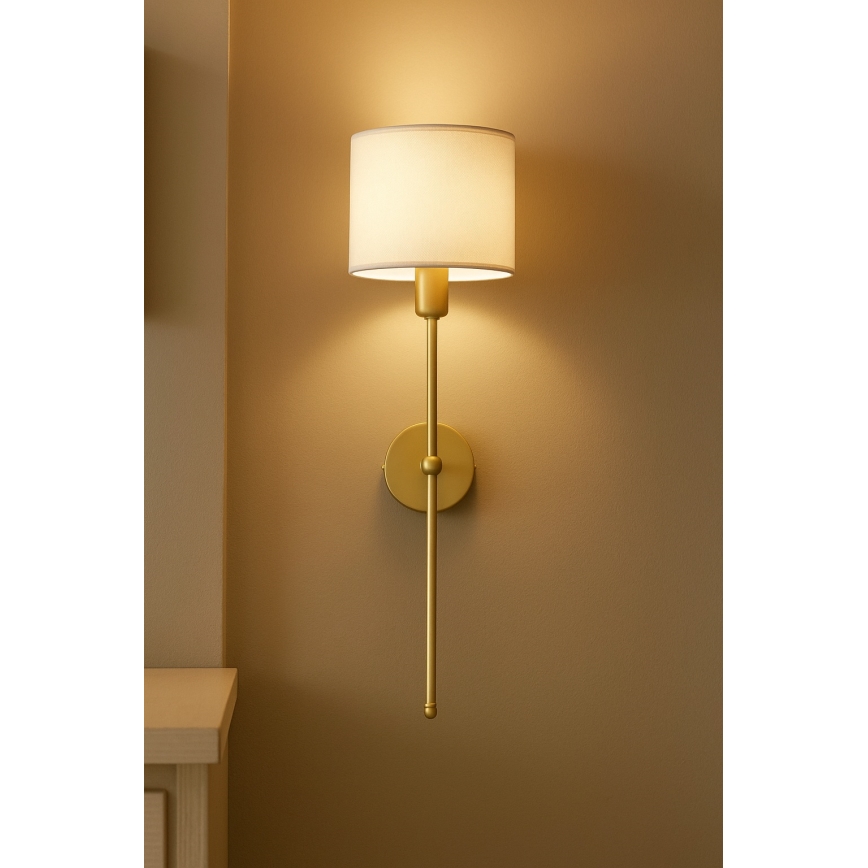 Nástěnná lampa MADELA 1xE14/40W/230V bílá/béžová