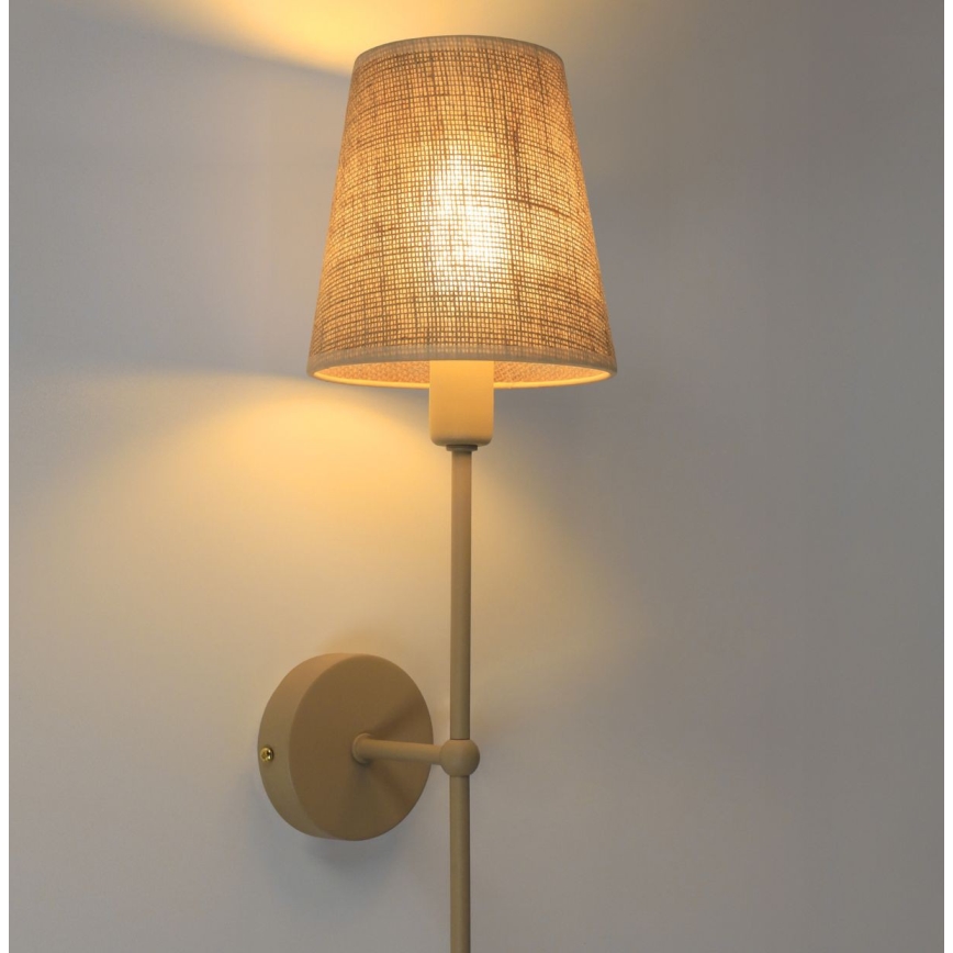 Nástěnná lampa MADELA 1xE14/40W/230V juta/béžová