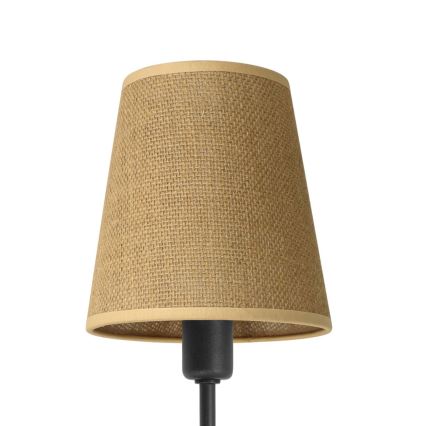 Nástěnná lampa MADELA 1xE14/40W/230V juta/černá