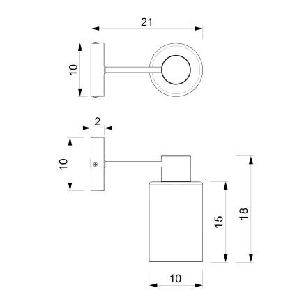 Nástěnná lampa MADERA 1xE27/60W/230V bílá/dřevo