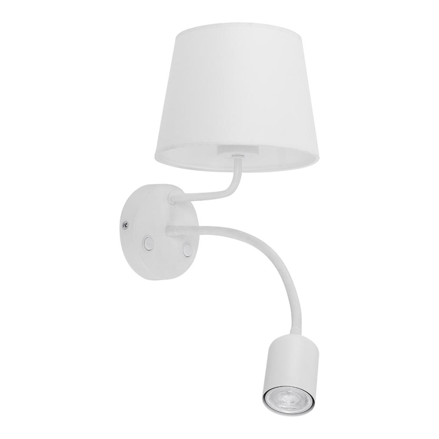 Nástěnná lampa MAJA 1xE27/15W/230V + 1xGU10/10W/230V bílá