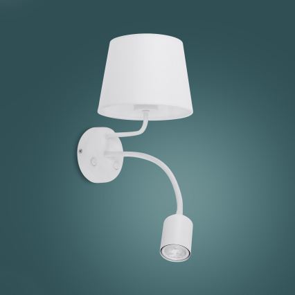 Nástěnná lampa MAJA 1xE27/15W/230V + 1xGU10/10W/230V bílá