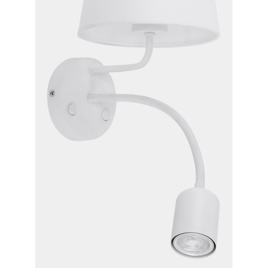 Nástěnná lampa MAJA 1xE27/15W/230V + 1xGU10/10W/230V bílá