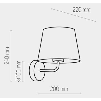 Nástěnná lampa MAJA 1xE27/15W/230V bílá