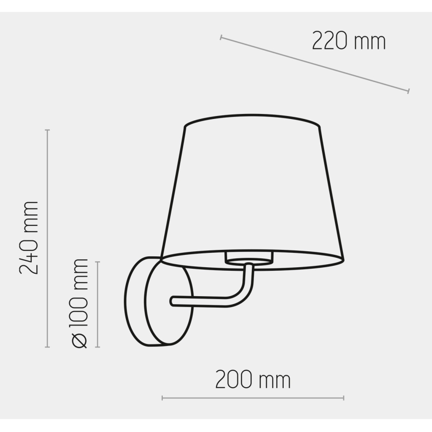 Nástěnná lampa MAJA 1xE27/15W/230V bílá
