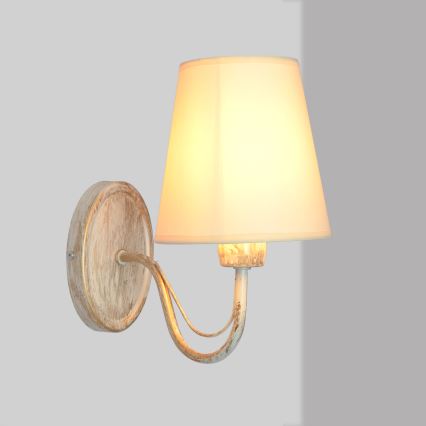 Nástěnná lampa MALBO 1xE27/15W/230V béžová