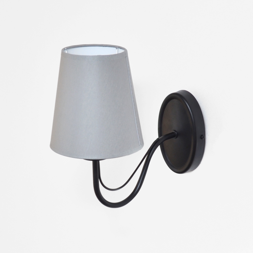 Nástěnná lampa MALBO 1xE27/15W/230V šedá/černá