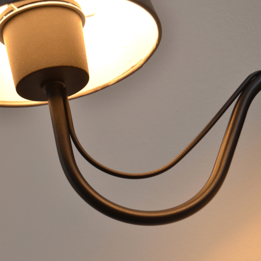 Nástěnná lampa MALBO 2xE27/15W/230V šedá/černá