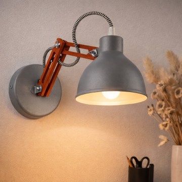 Nástěnná lampa MARCELLO 1xE27/60W/230V buk