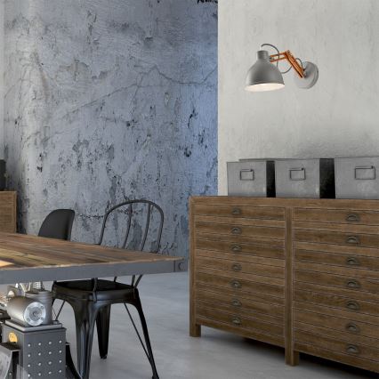 Nástěnná lampa MARCELLO 1xE27/60W/230V buk