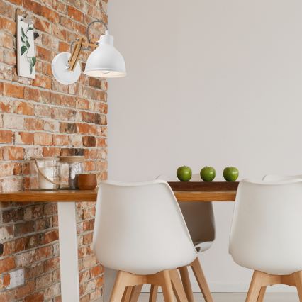 Nástěnná lampa MARCELLO 1xE27/60W/230V buk