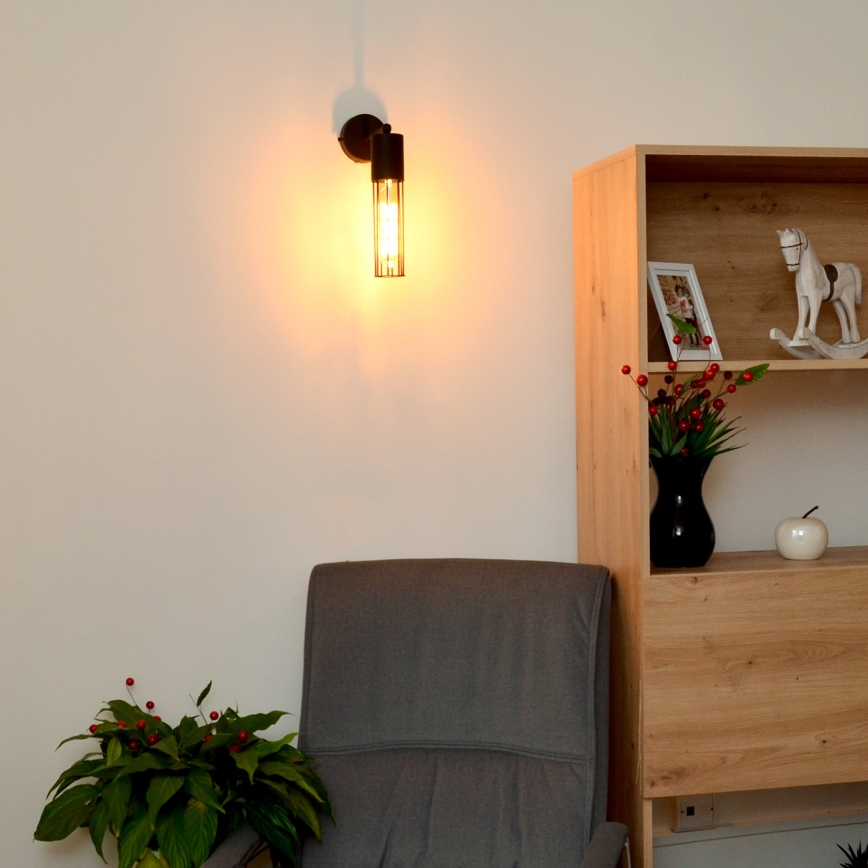Nástěnná lampa MELODY 1xE27/15W/230V černá