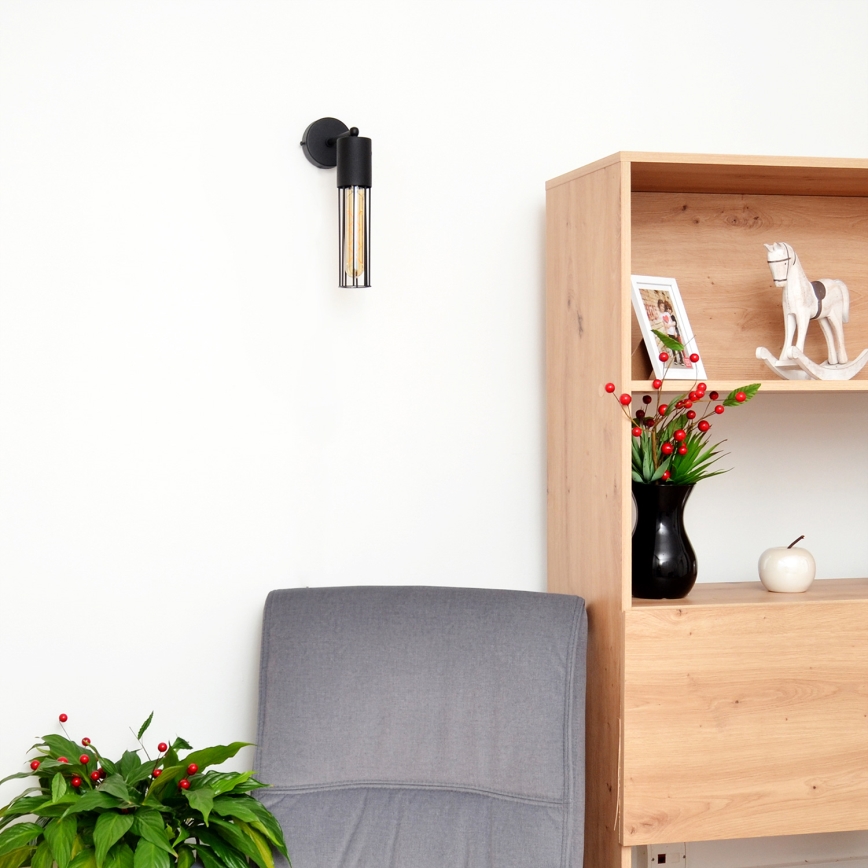 Nástěnná lampa MELODY 1xE27/15W/230V černá