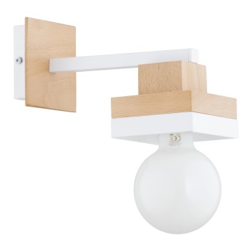 Nástěnná lampa MIKO 1xE27/15W/230V bílá/béžová