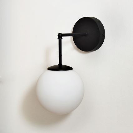 Nástěnná lampa MOON 1xE27/15W/230V černá