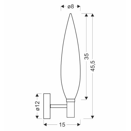 Nástěnná lampa NORDIC 1xG9/5W/230V černá/měděná