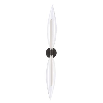 Nástěnná lampa NORDIC 2xG9/5W/230V černá/čirá