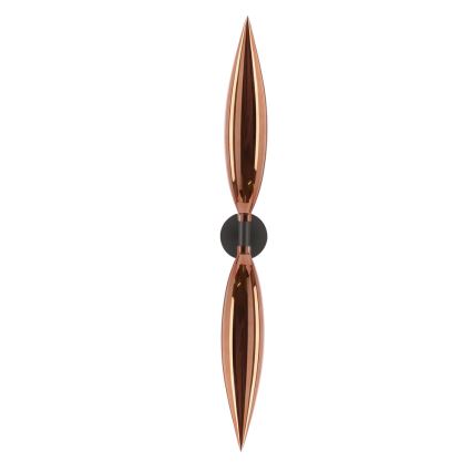 Nástěnná lampa NORDIC 2xG9/5W/230V černá/měděná