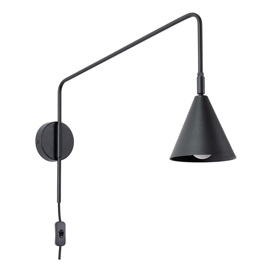 Nástěnná lampa NOX 1xE14/10W/230V černá