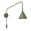 Nástěnná lampa NOX 1xE14/10W/230V zelená