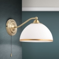 Nástěnná lampa OLD LAMP 1xE27/40W/230V bílá/mosaz