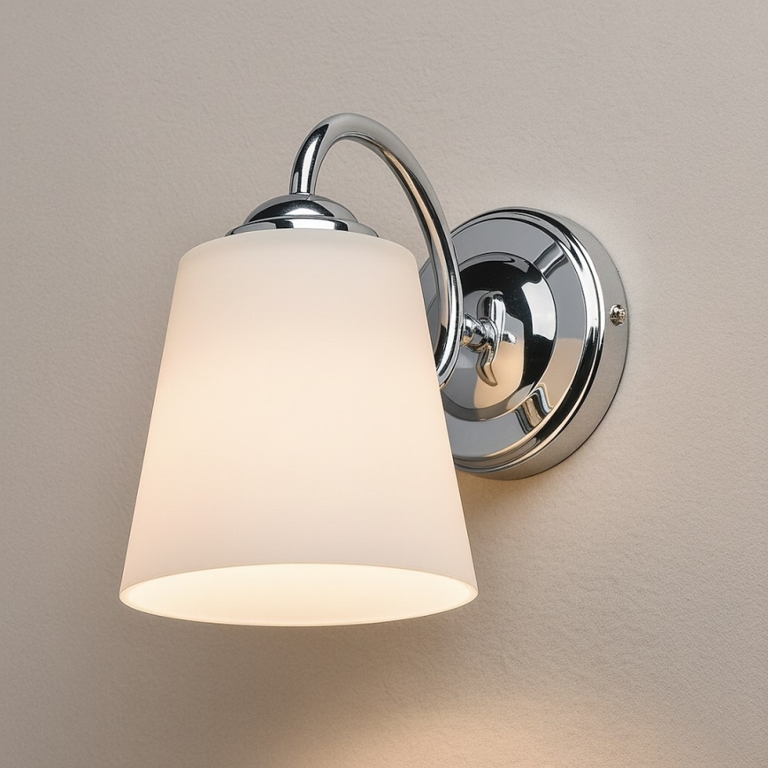 Nástěnná lampa PAFOS 1xE27/15W/230V lesklý chrom