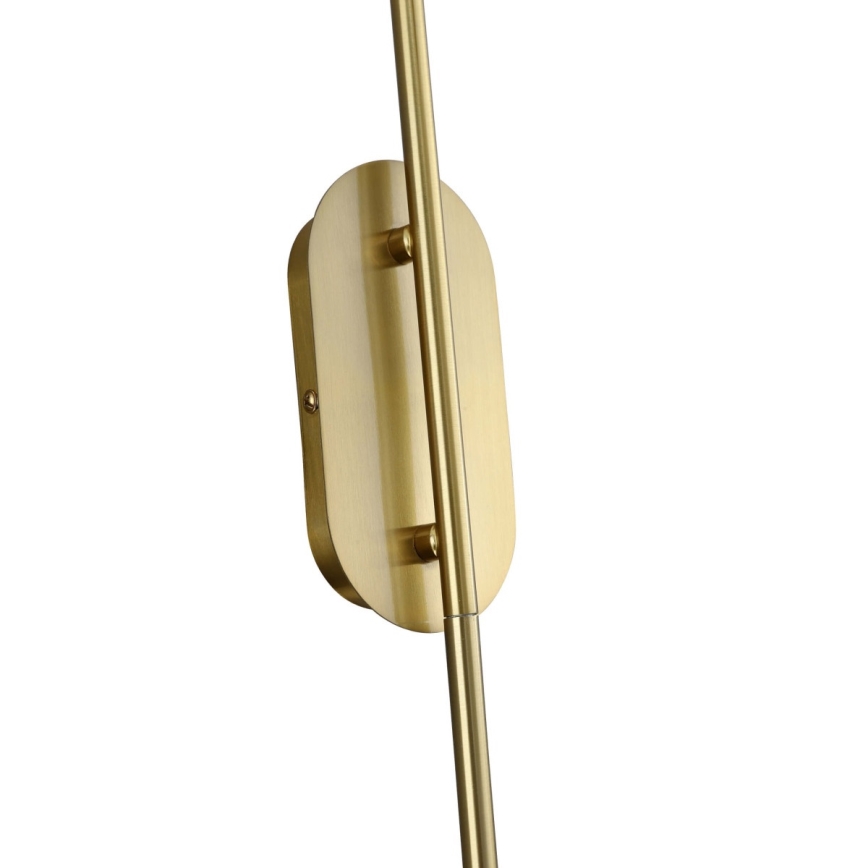 Nástěnná lampa PIEGA 1xE14/40W/230V mosaz/kouřová béžová