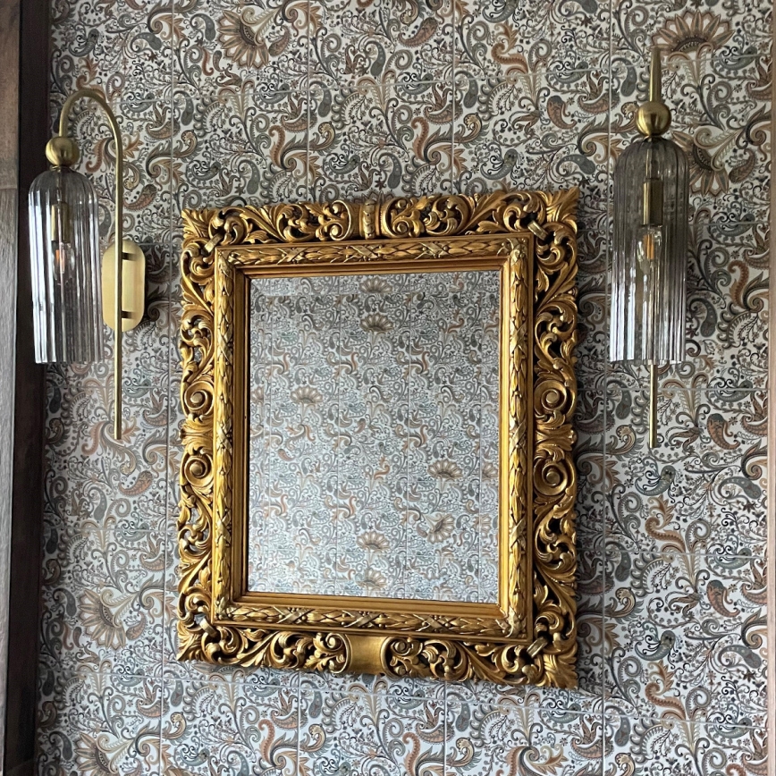 Nástěnná lampa PIEGA 1xE14/40W/230V mosaz/kouřová černá