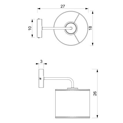 Nástěnná lampa RATTAN 1xE27/60W/230V ratan