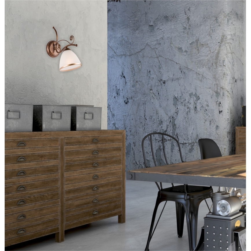 Nástěnná lampa RETRO II 1xE27/60W/230V bronz patina