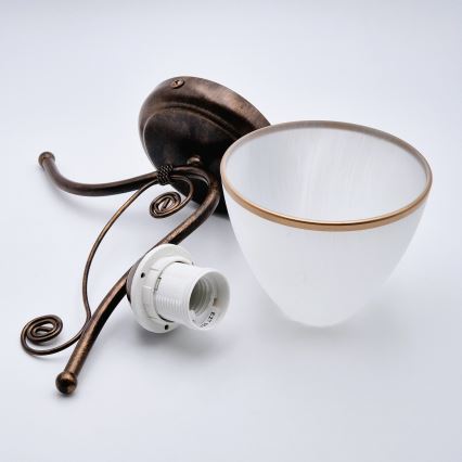 Nástěnná lampa RETRO II 1xE27/60W/230V bronz patina