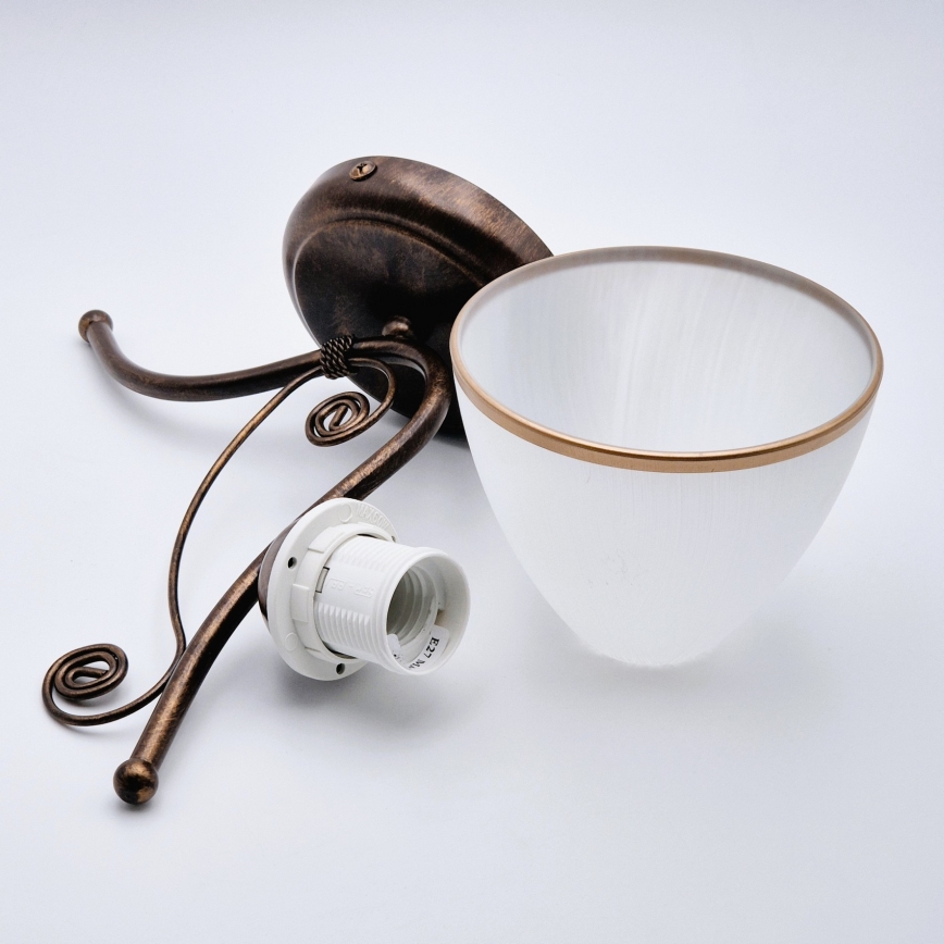 Nástěnná lampa RETRO II 1xE27/60W/230V bronz patina