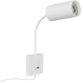 Nástěnná lampa s USB PUNTO 1xGU10/9W/230V bílá
