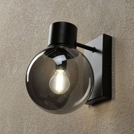 Nástěnná lampa SFERIO 1xE14/5W/230V černá/kouřová černá