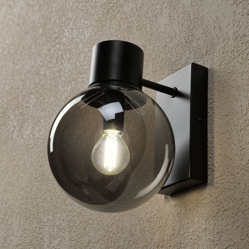 Nástěnná lampa SFERIO 1xE14/5W/230V černá/kouřová černá