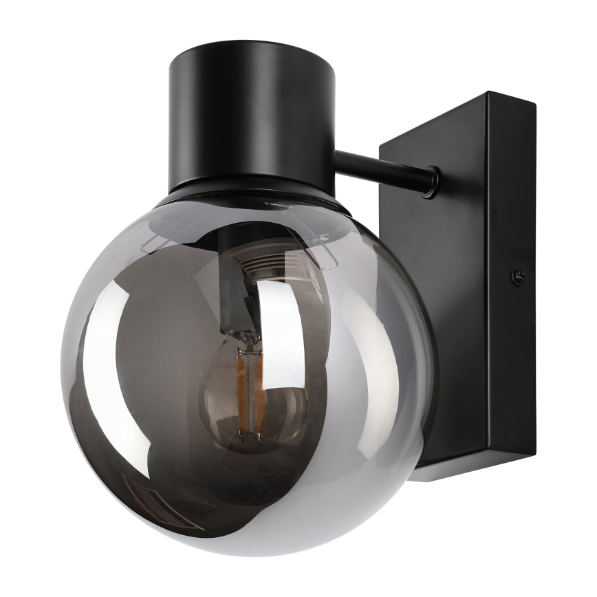 Nástěnná lampa SFERIO 1xE14/5W/230V černá/kouřová černá